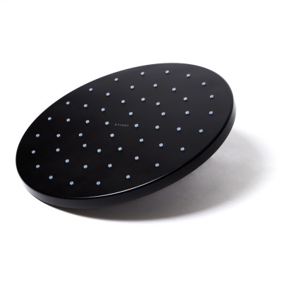 Regadera de plato circular negra 30 centímetros : STANZA